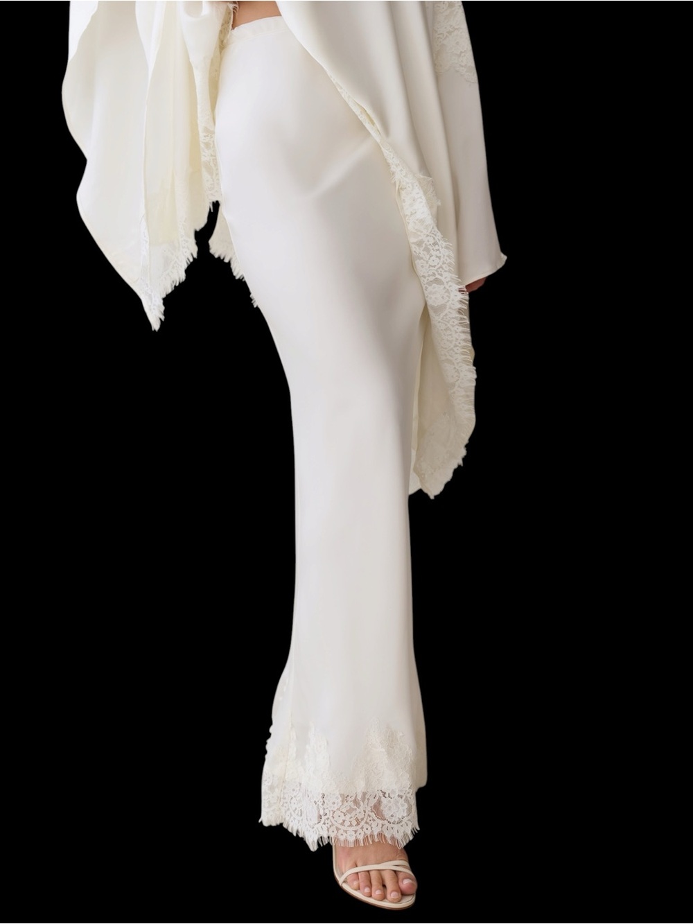 Few Moda o.p.t. Elyse Skirt Lace-Trim Ivory NWT